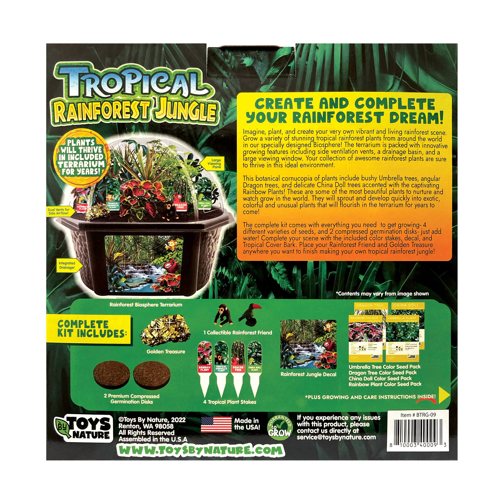 Biosphere Terrarium - Tropical Rainforest Jungle